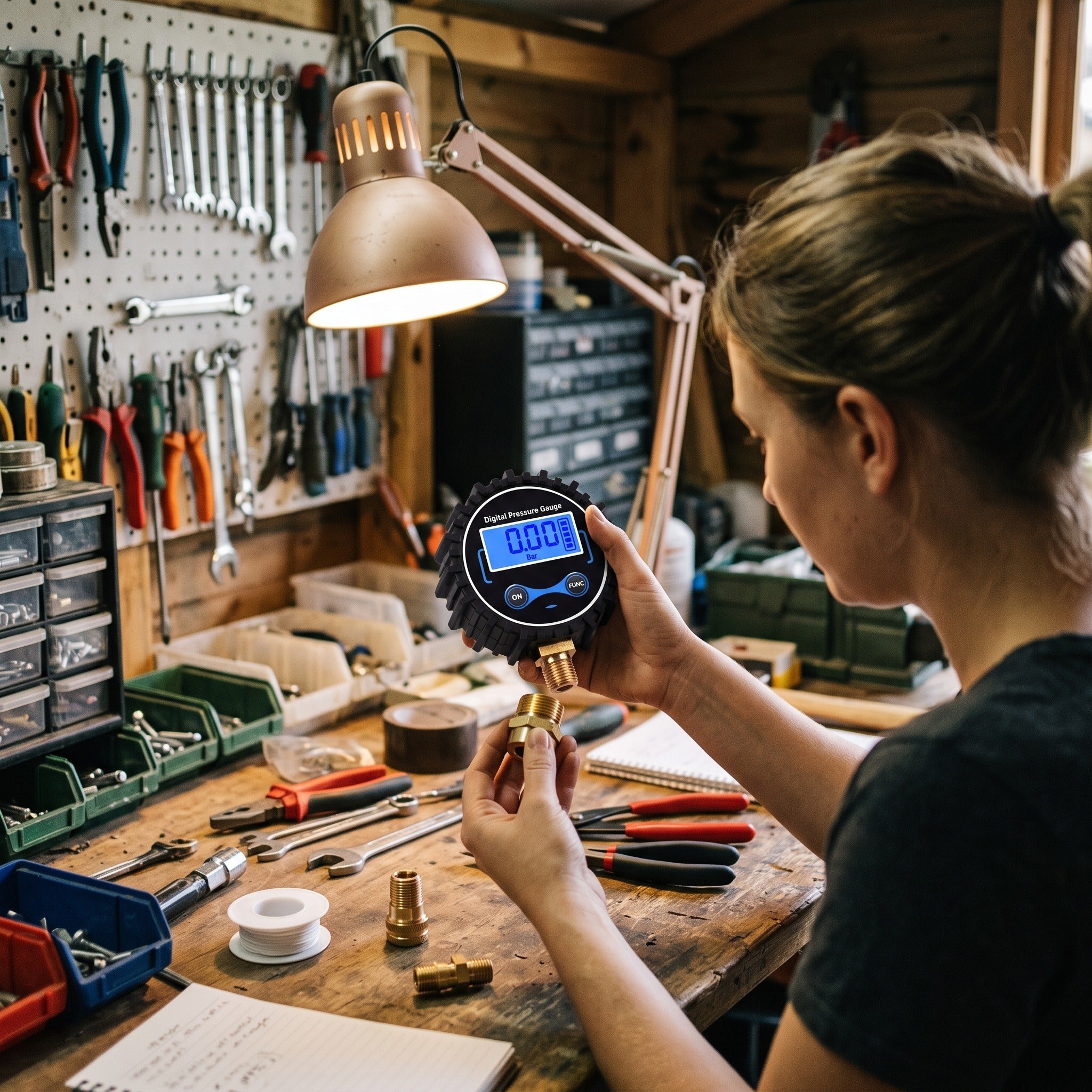Roadwell held in a workshop